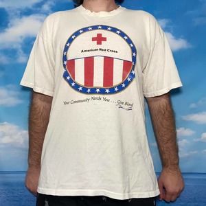 Vintage 90s all sport american flag tee shirt